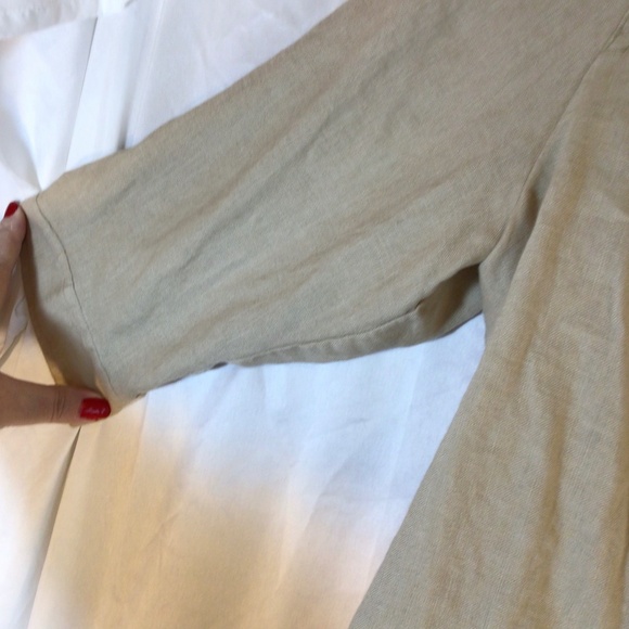 Westbound women’s 100% linen jacket beige size 12 - Picture 5 of 8